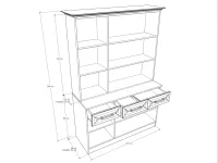 Tálaló 135 HKL Keretléc 2 méretrajz